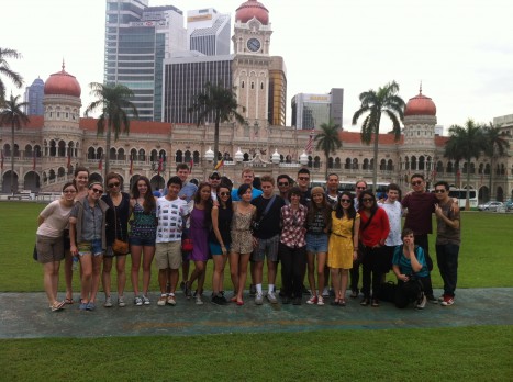 Dodge College students visit Singapore