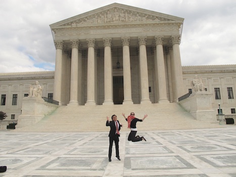 (From the left) Minhquan Nguyen (2L) and Ali Bollbach (2L)
