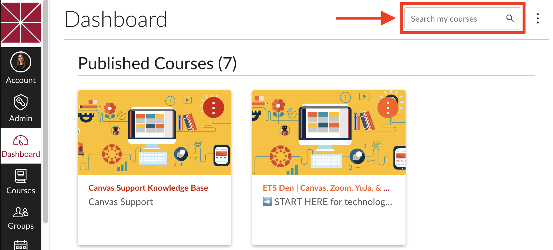 Search all courses