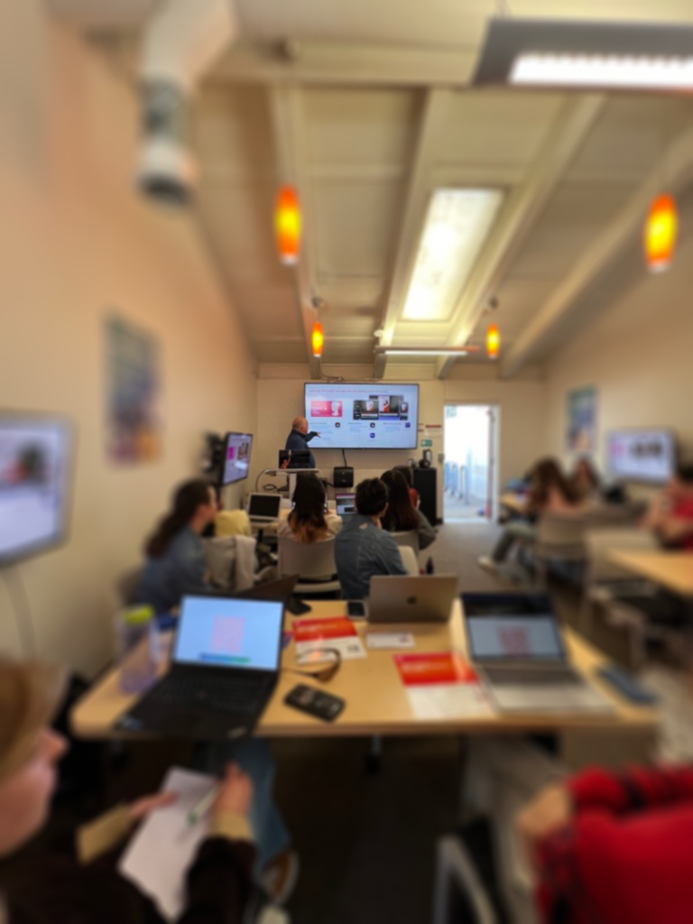 students attending adobe workshop