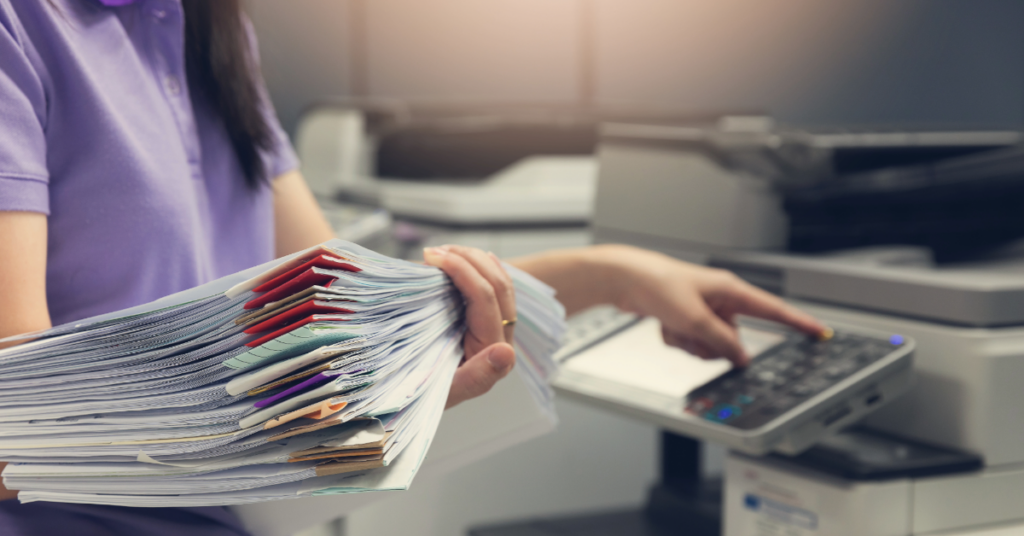 Using a copy machine