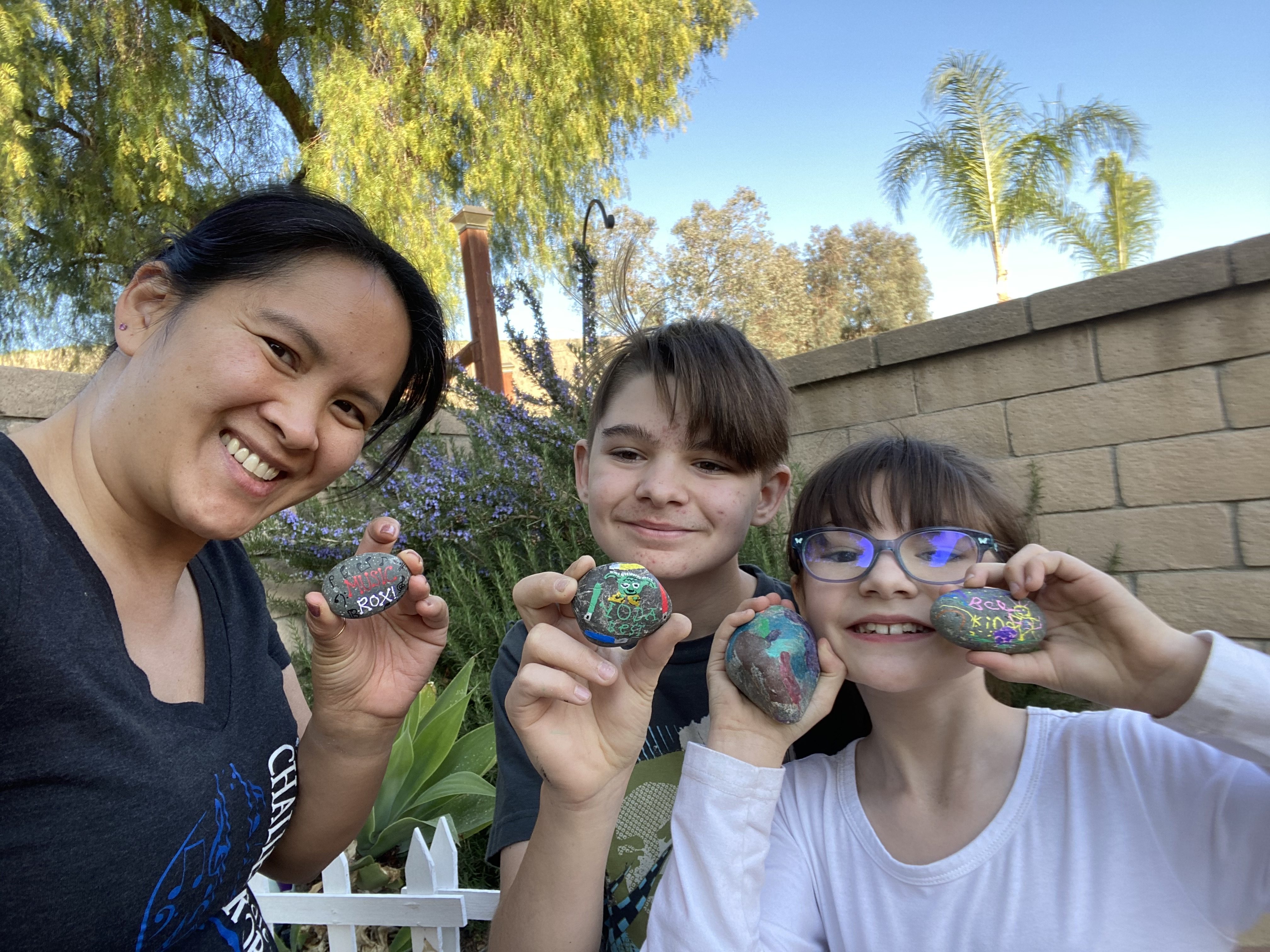 Ami Garvin and her two kids