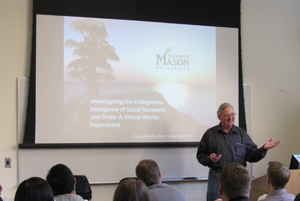 Dr. Kevin McCabe lectures on his experiments.