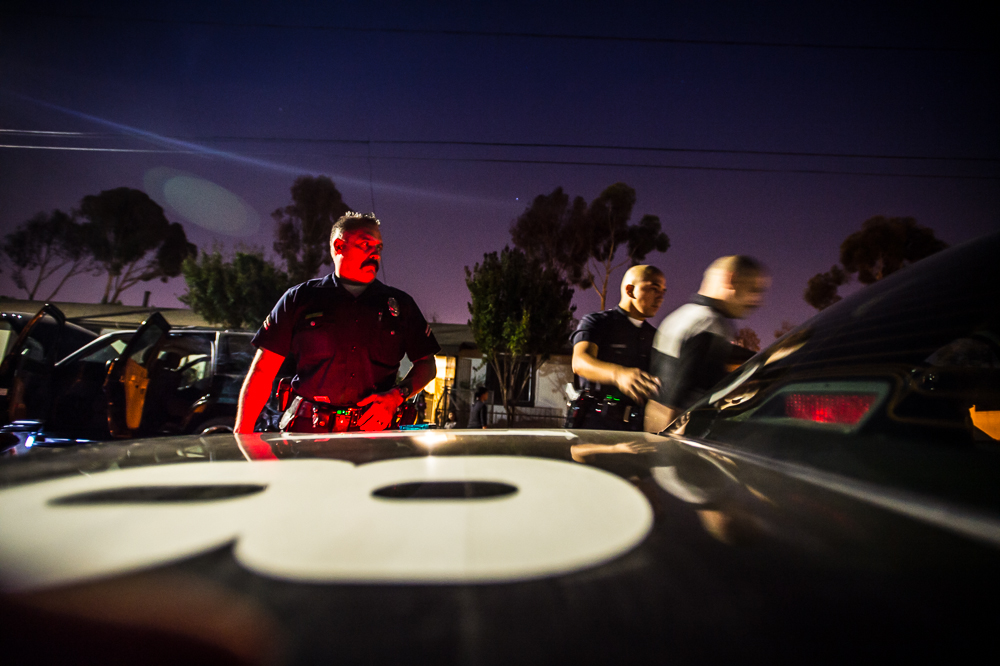 cops arresting someone