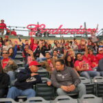 Chapman Family at Angel's baseball game