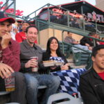 Chapman Family at Angel's baseball game