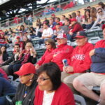 Chapman Family at Angel's baseball game