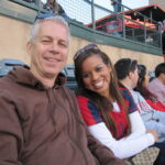 Chapman Family at Angel's baseball game