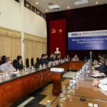 group of students in Vietnam conference room