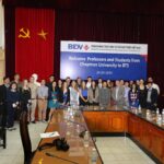 group of students in Vietnam conference room