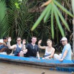students on boat