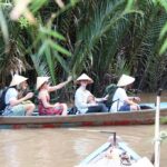 students on boat