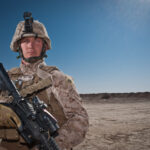 soldier gun