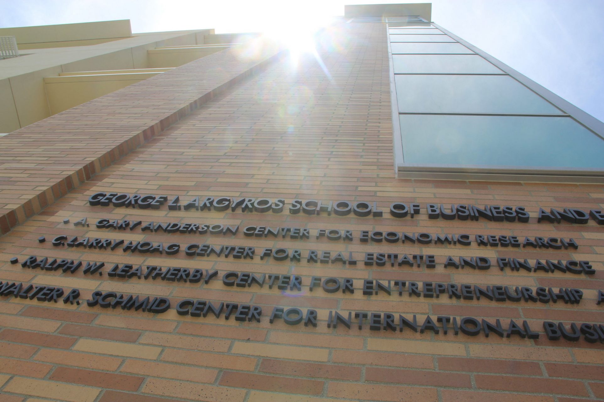 Beckman Hall sign