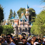 crowd at Disneyland