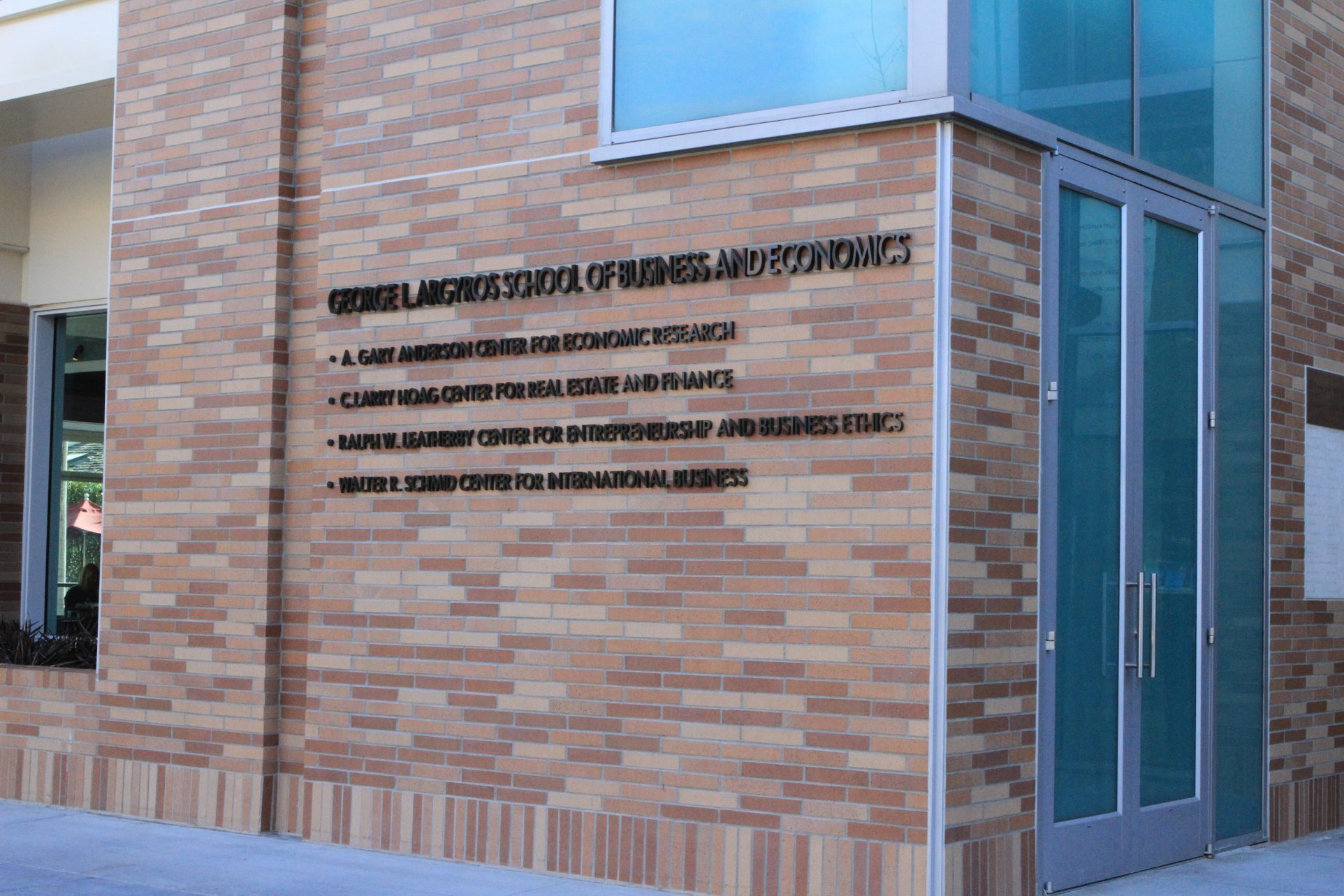Beckman Hall building sign