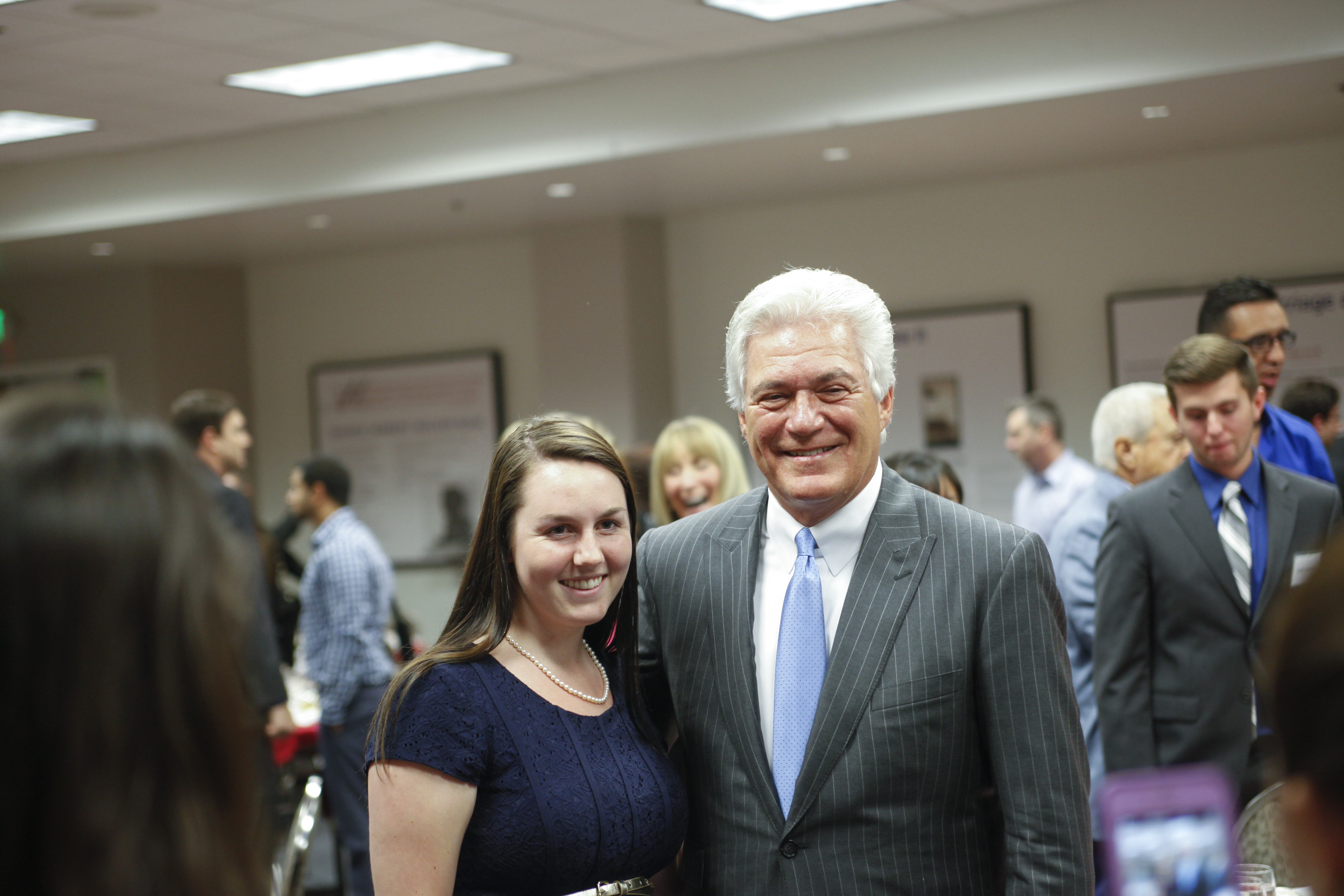 business student with Angel Baseball Chairman