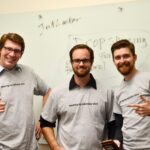 happy students at Leatherby Center