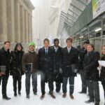 Argyros Students in New York snow