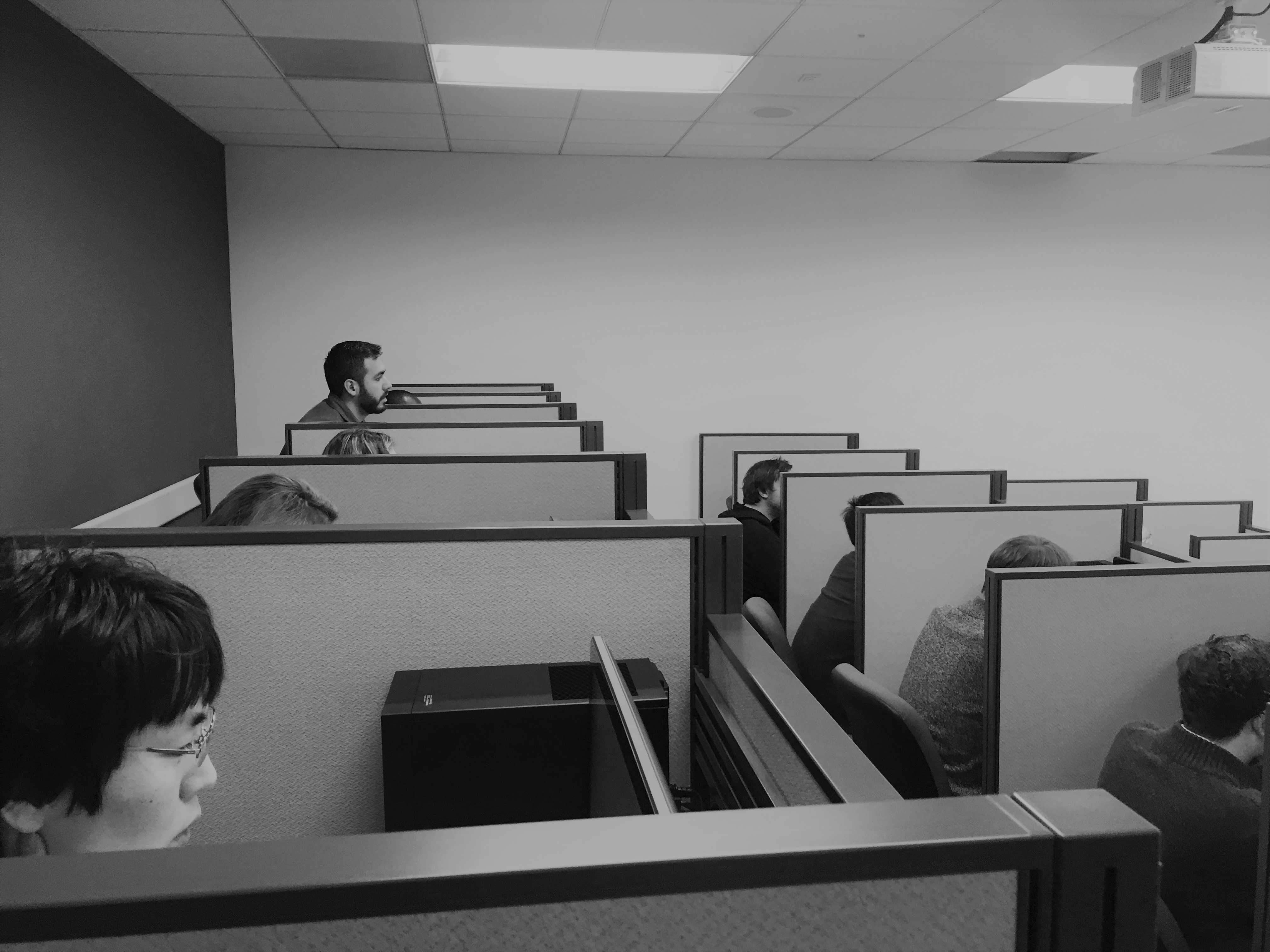 Attendees in the ESI computer lab