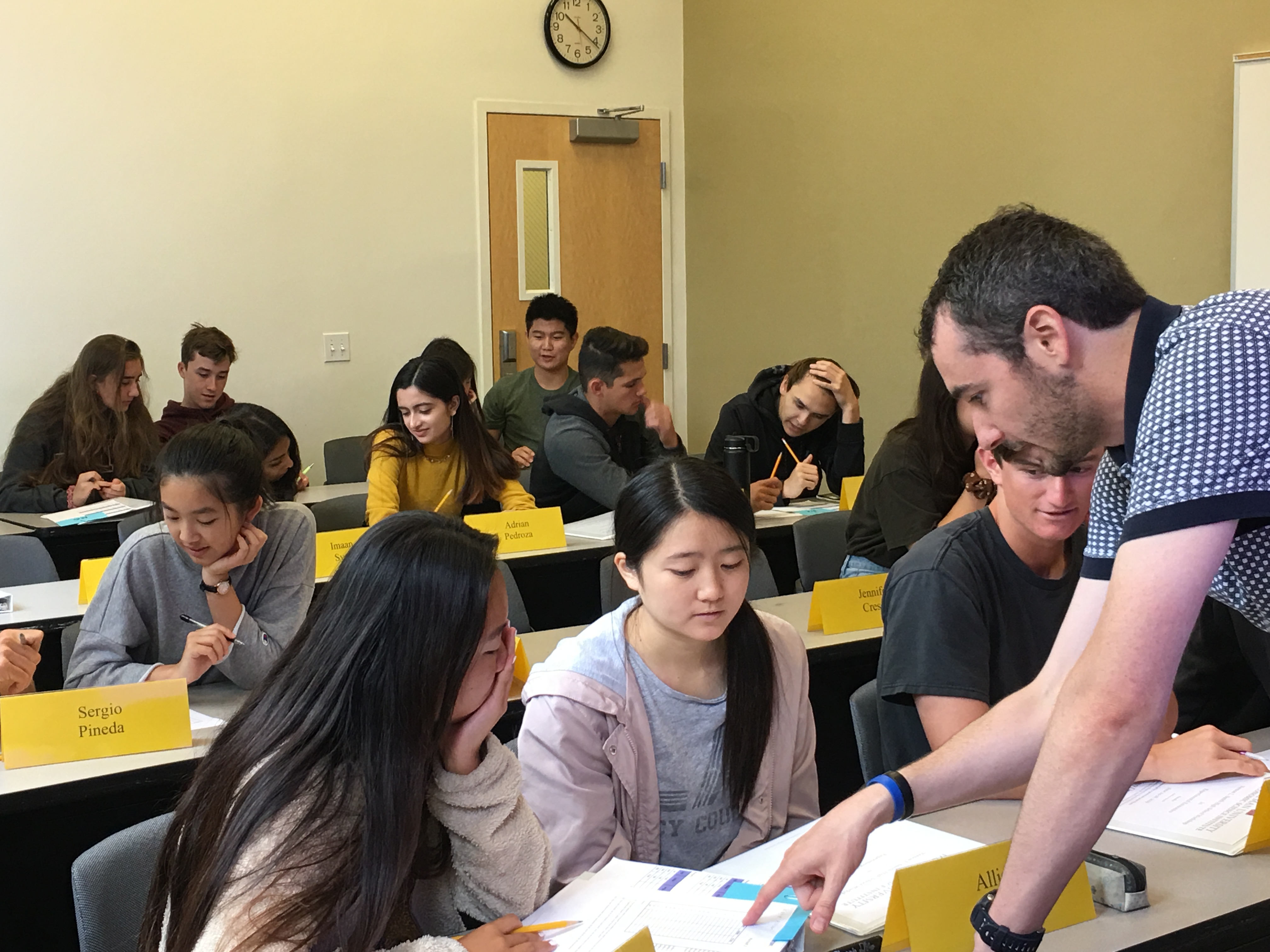 Students in a classroom