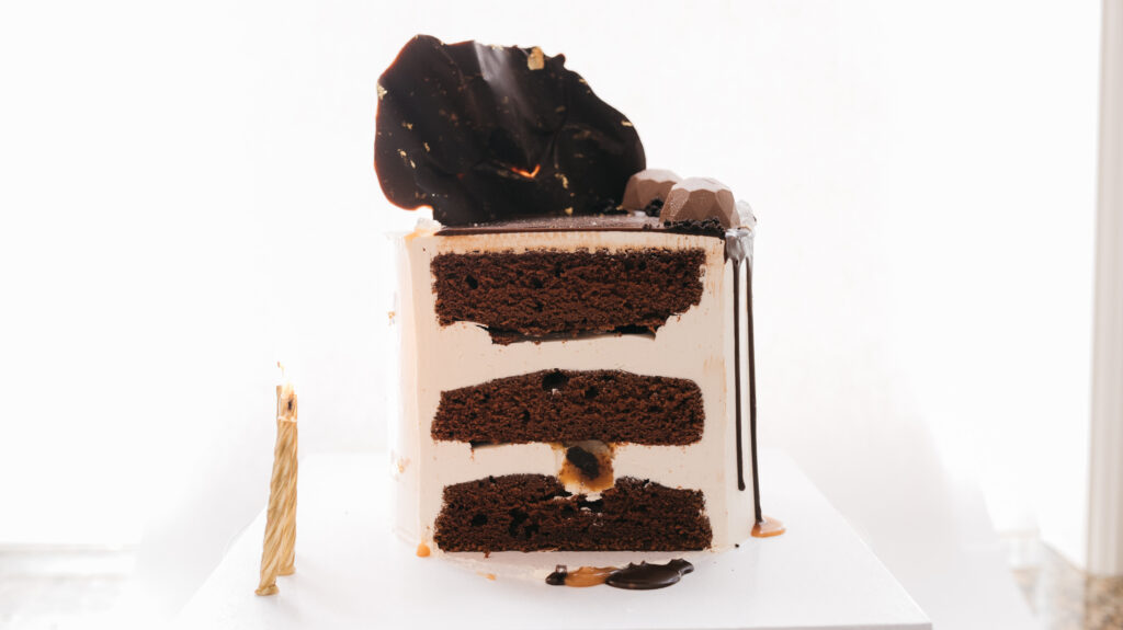 cross section of a cake