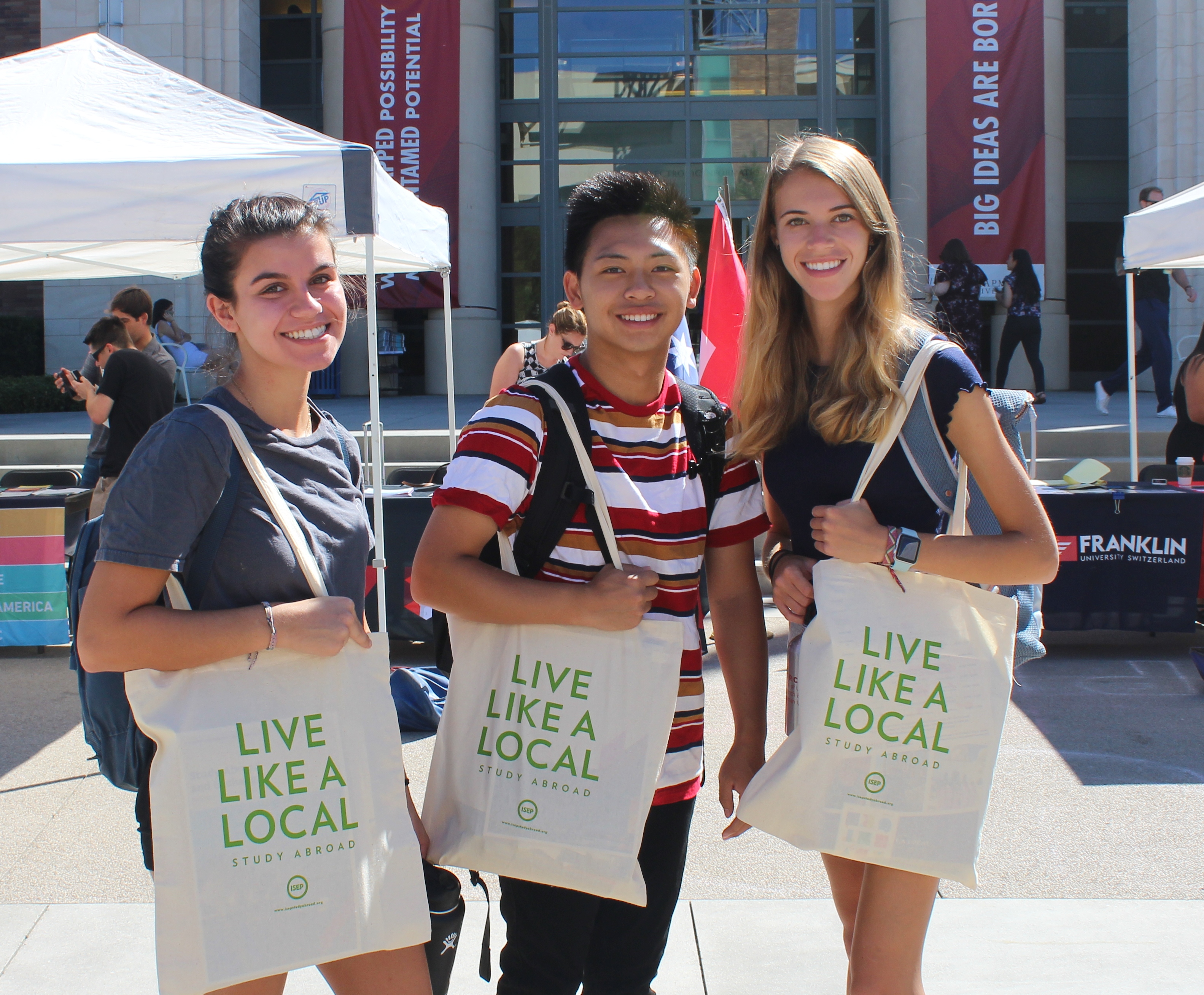 Students at fair