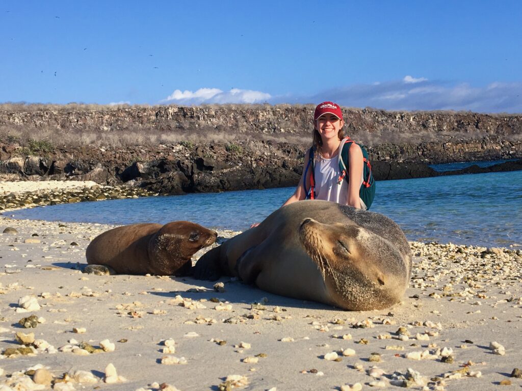Student in the Galapagos