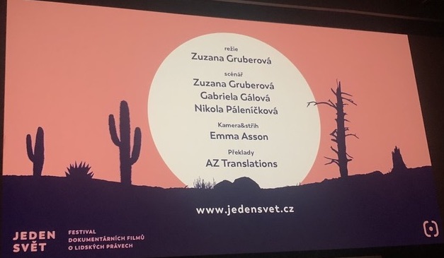 ending credits at film festival