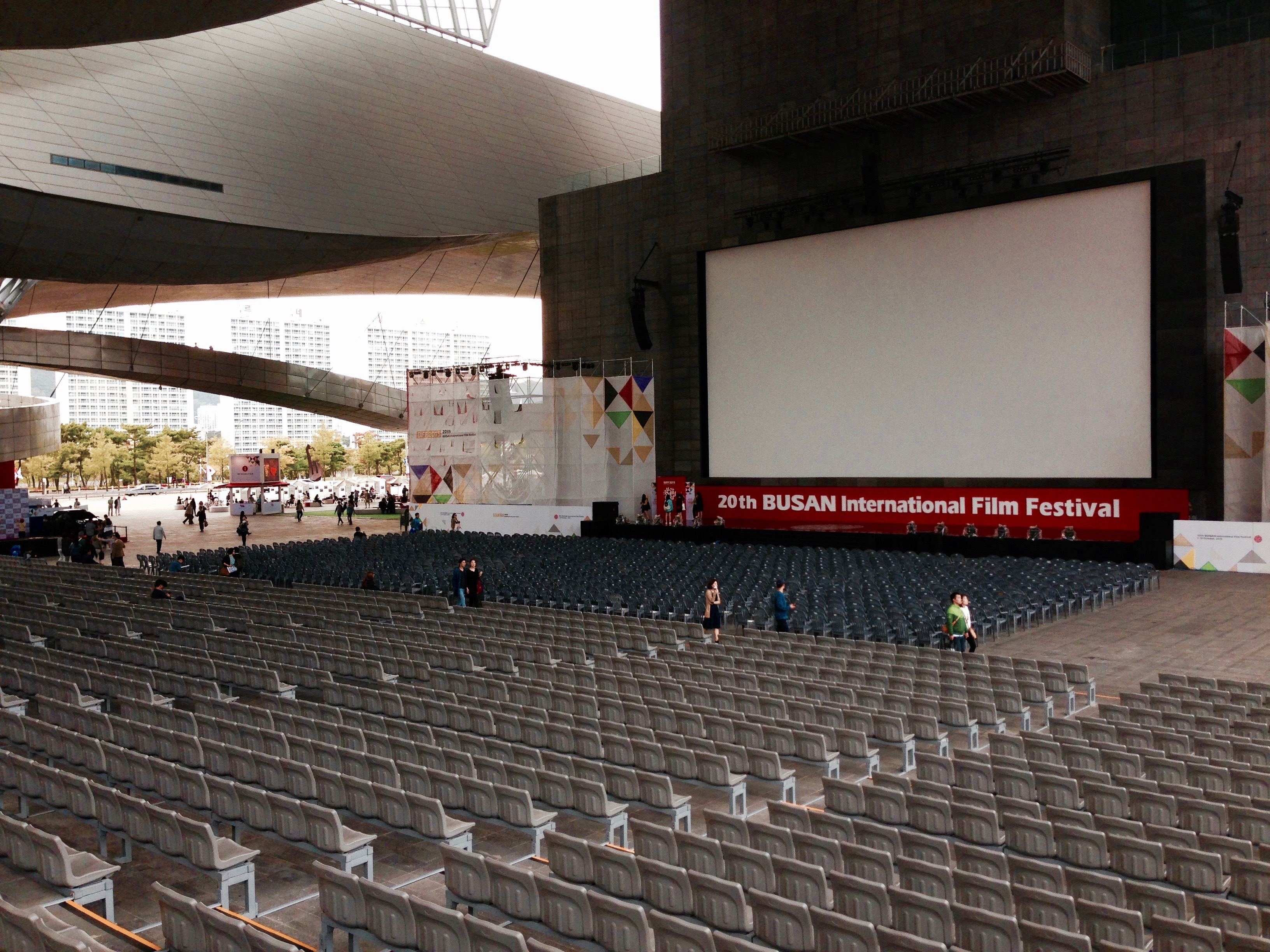Empty theatre at Busan festival in Korea