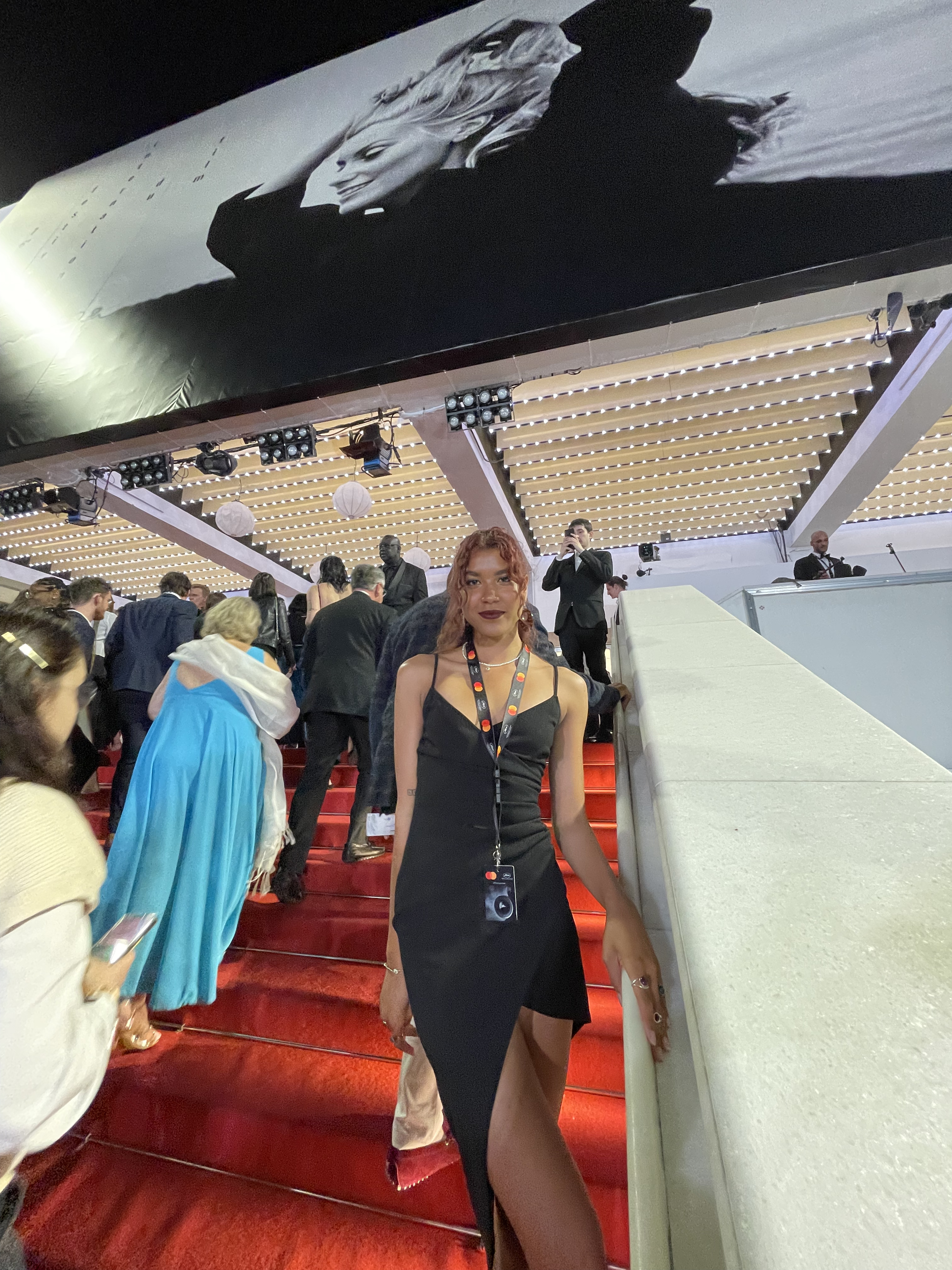 Student on the red carpet