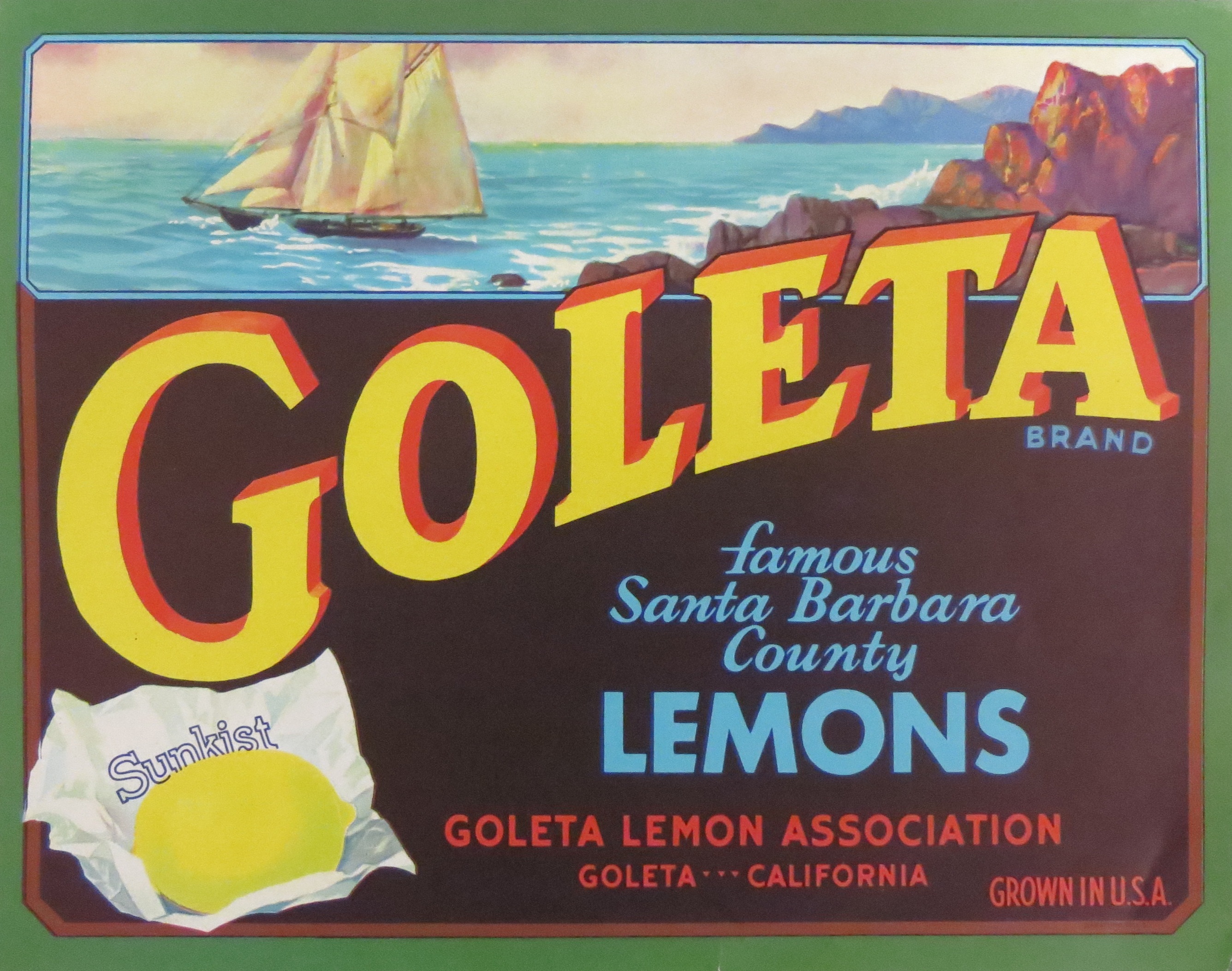 Lemon crate label