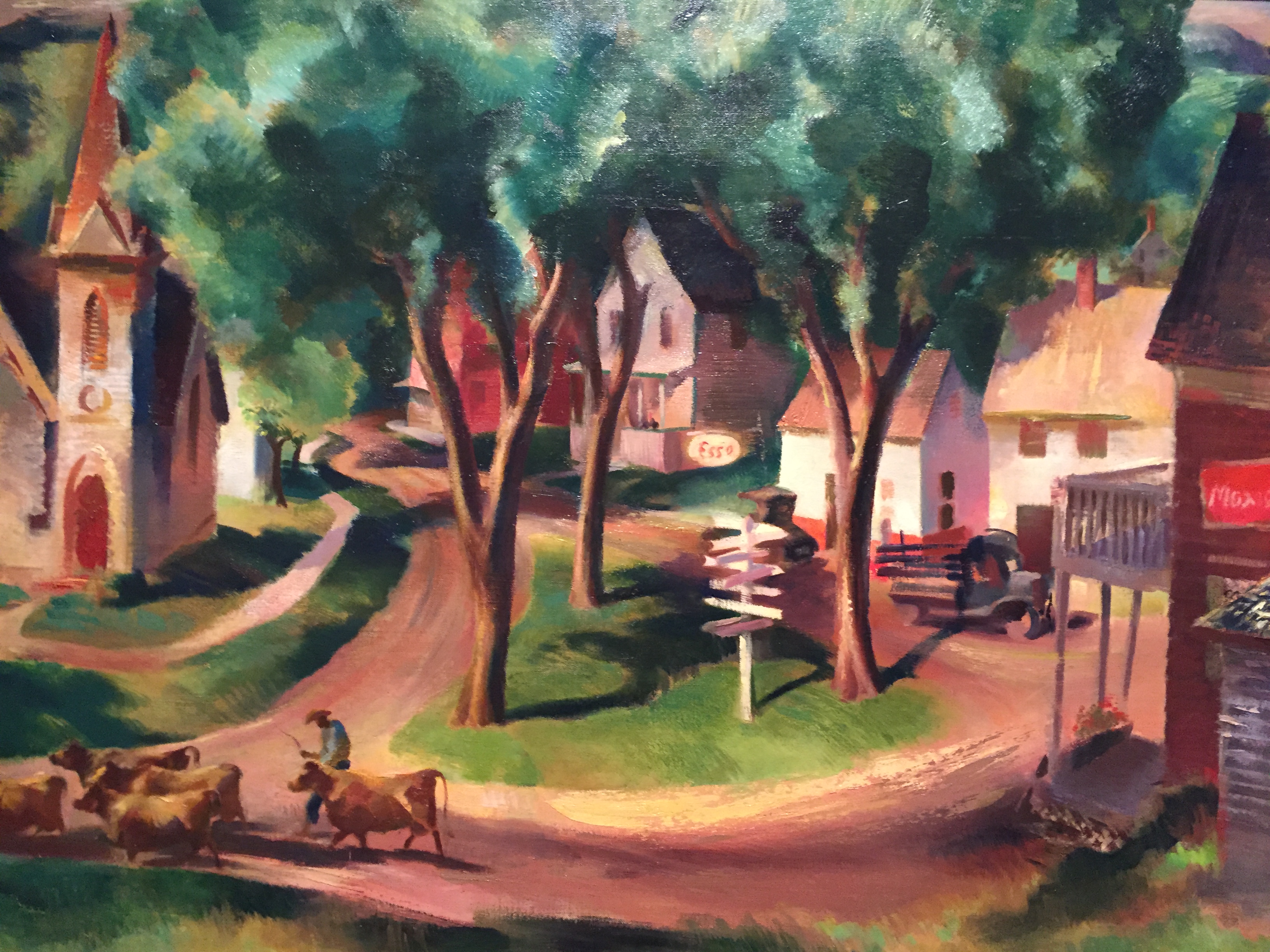 "Esso," a painting by Barse Miller