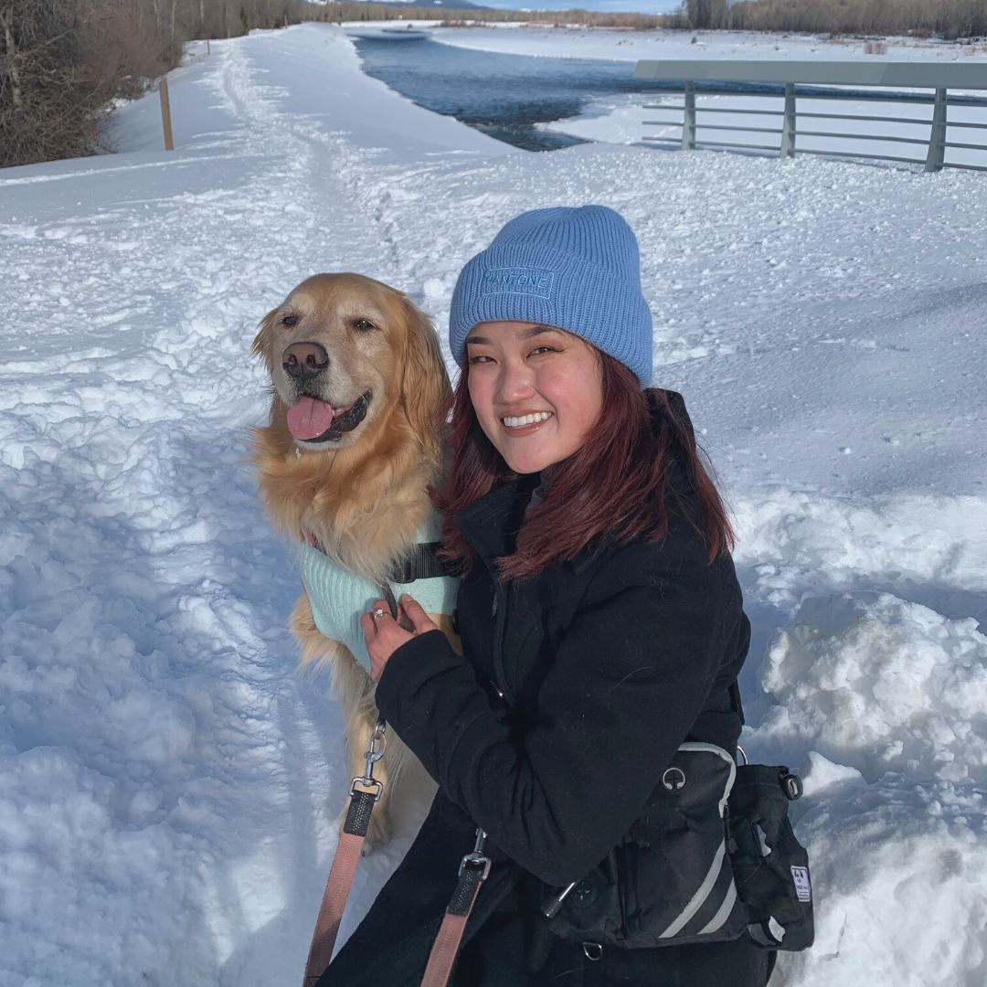 Kristin and Mailie in the snow