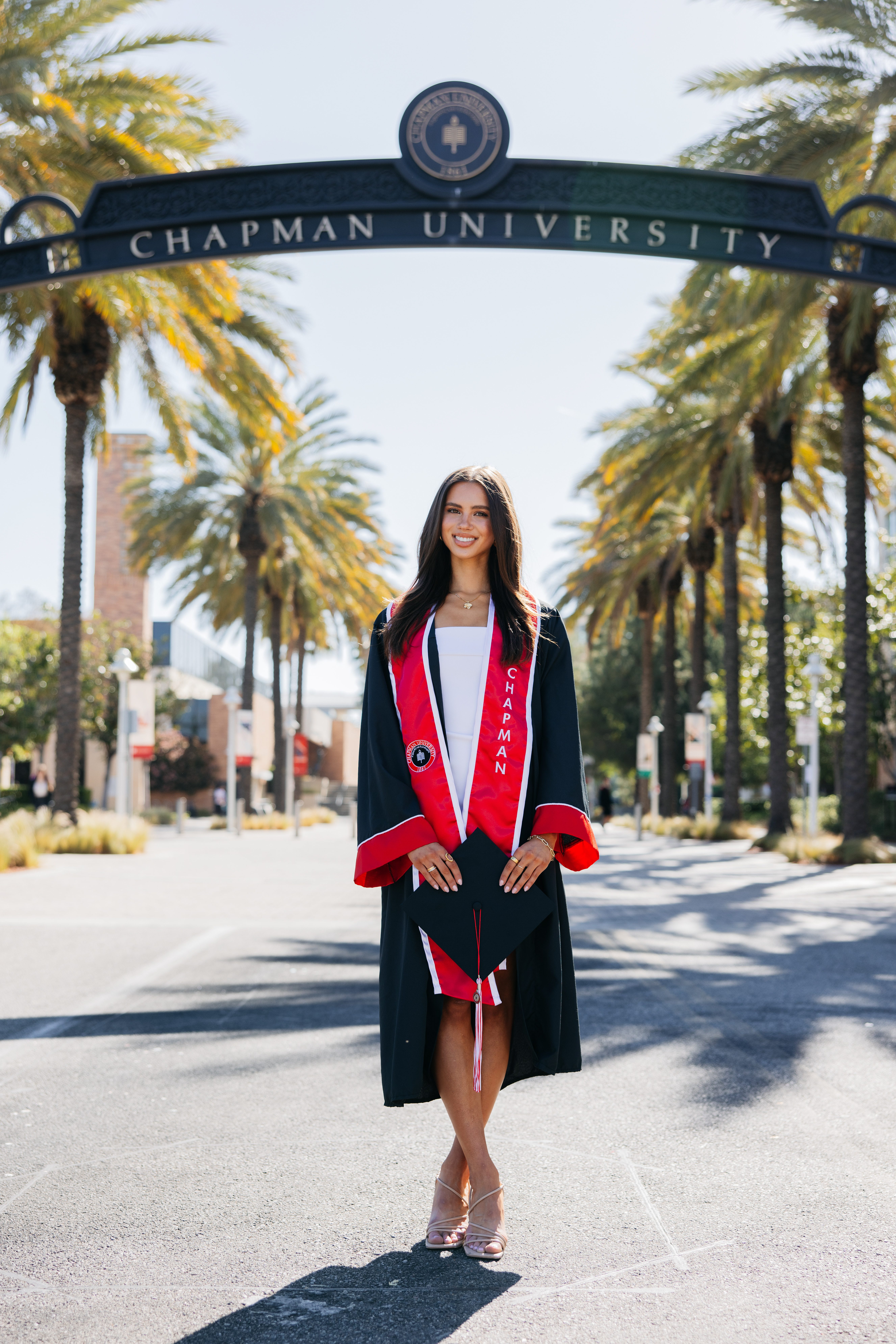Olivia in graduation robes
