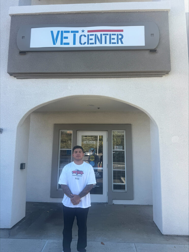 Brayan at the South Orange County Vet Center