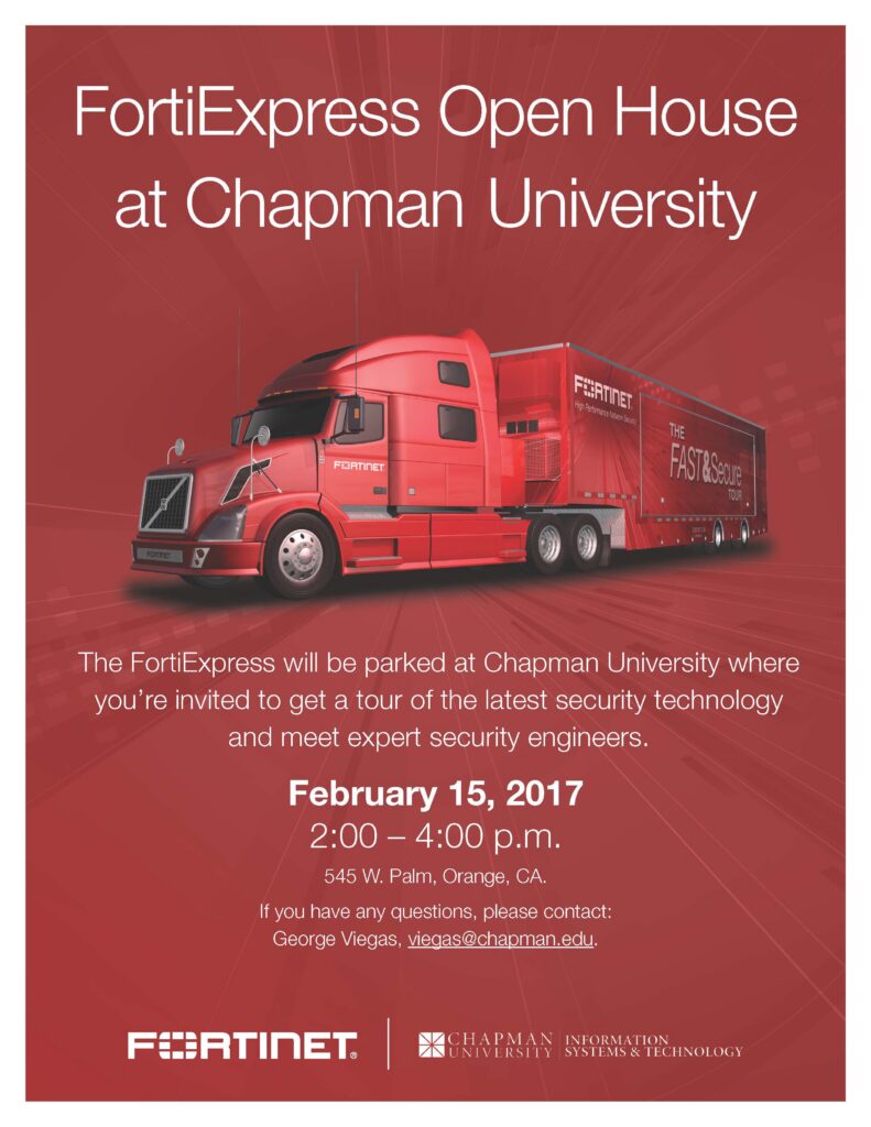 FortiExpress Open House at Chapman University