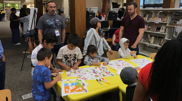 Bookmark making table