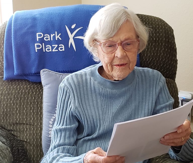 Beverly Weatherill reads letter