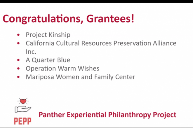 PEPP Awardees for Spring 2021
