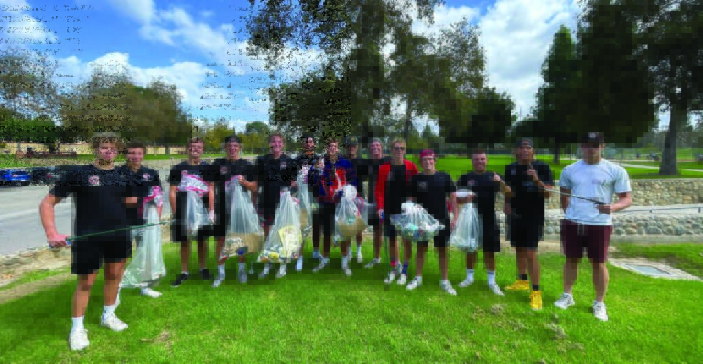 Chapman's water polo team cleaning up Hart Park