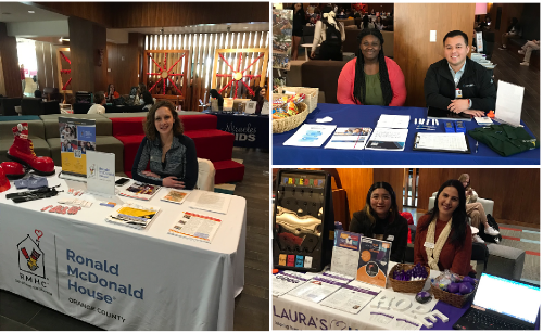 Nonprofits tabling at Chapman volunteer fair