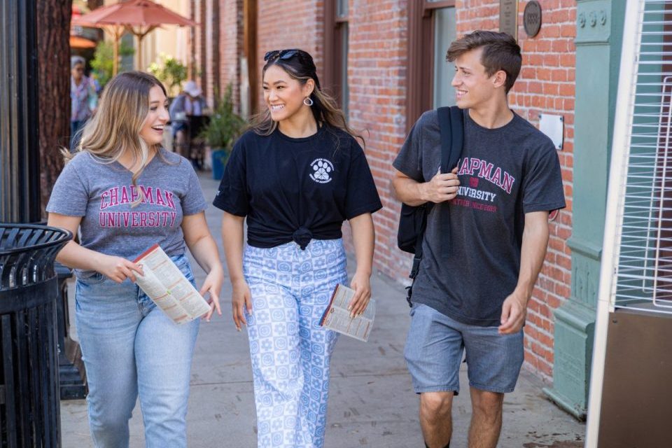 Students in Orange Plaza