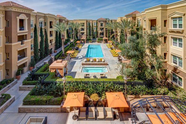 Chapman Court, the university’s newest residential facility in the Platinum Triangle, offers many amenities to attract students who want to experience off-campus living.