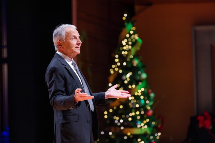 President Emeritus Jim Doti at the 47th annual Economic Forecast