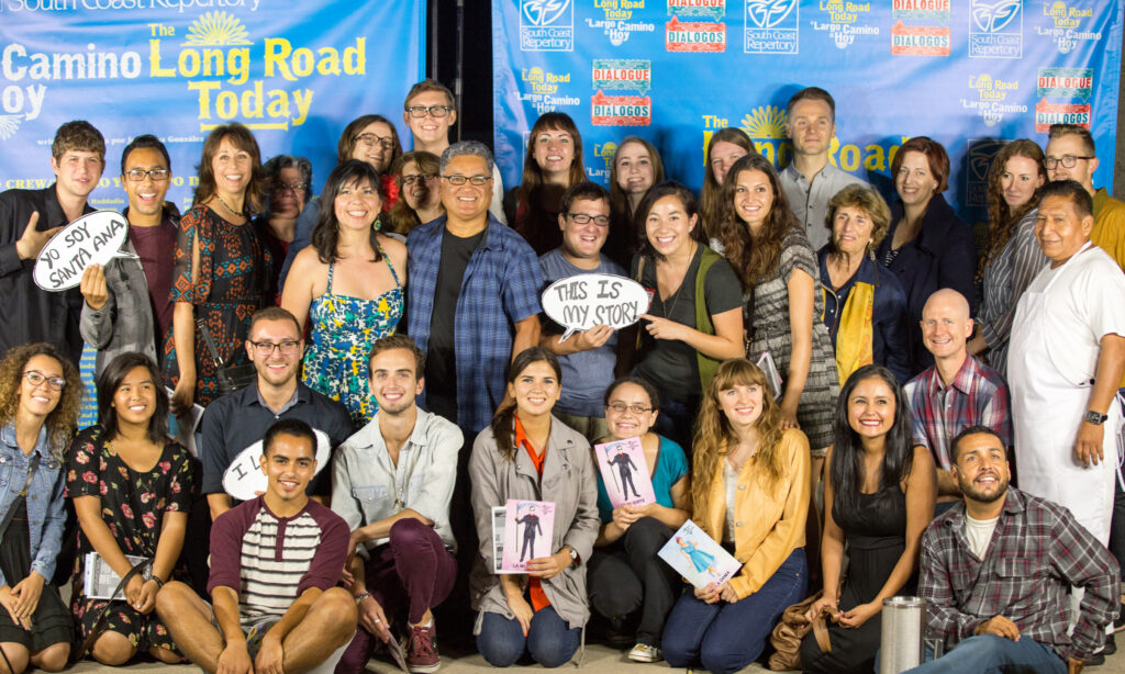 Photo of faculty, students, cast and crew.