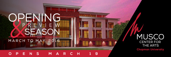 Musco Center Opening & Preview Season header.