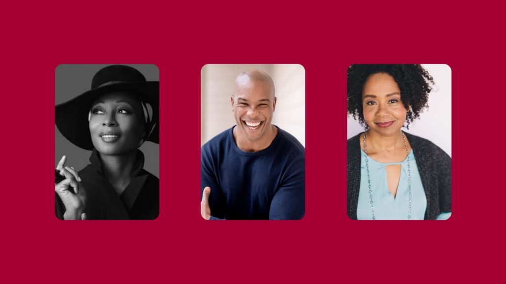 headshots of fatima robinson, darnell abraham, and karole foreman