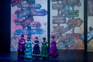 Student performers in CoPA’s spring opera: Alice’s Adventures in Wonderland