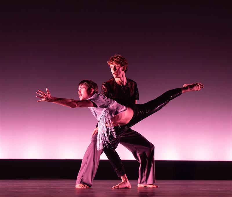 Student performers in CoPA’s Fall 2024 Faculty Dance Concert, photo credit: Steven Sofia